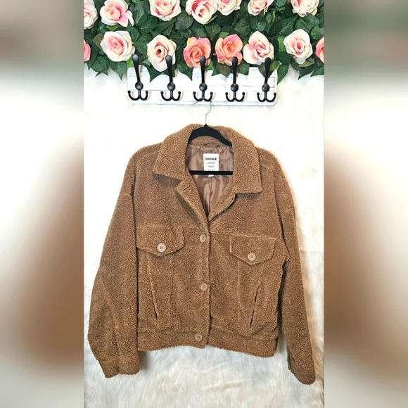 Garage Oversized Teddy Bear Jacket - Picture 1 of 5